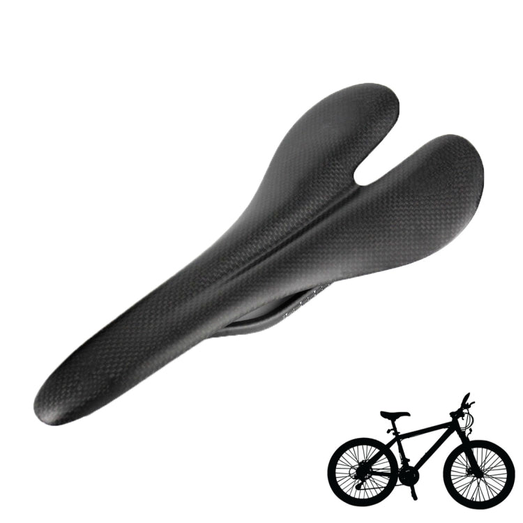 YD190 MTB Road Bike 3K Matte Full Carbon Fiber Bicycle Saddle Seat(Black)