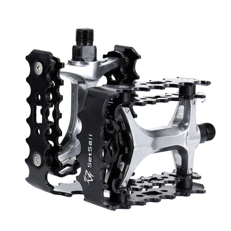 2 PCS YD193 Aluminum Alloy Platform Pedals CNC Steel Axle 9/16 inch for Bike MTB BMX