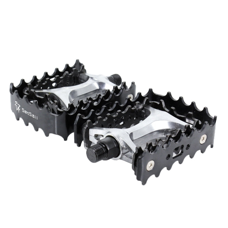 2 PCS YD193 Aluminum Alloy Platform Pedals CNC Steel Axle 9/16 inch for Bike MTB BMX