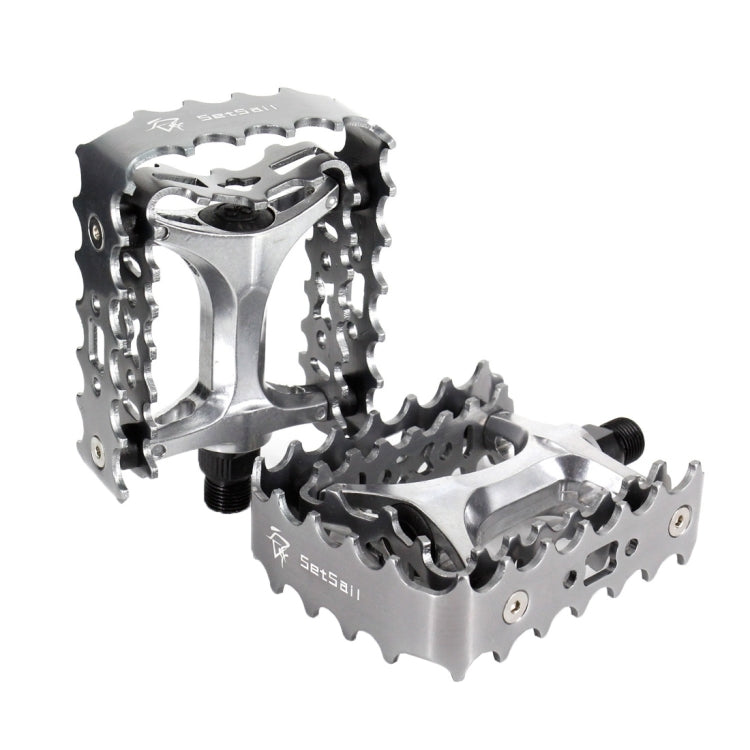 2 PCS YD193 Aluminum Alloy Platform Pedals CNC Steel Axle 9/16 inch for Bike MTB BMX