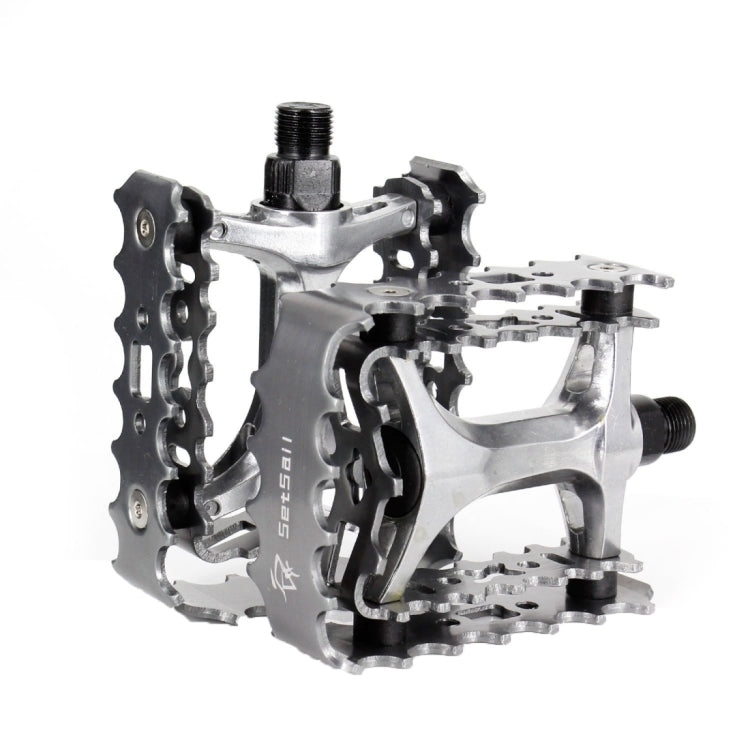 2 PCS YD193 Aluminum Alloy Platform Pedals CNC Steel Axle 9/16 inch for Bike MTB BMX