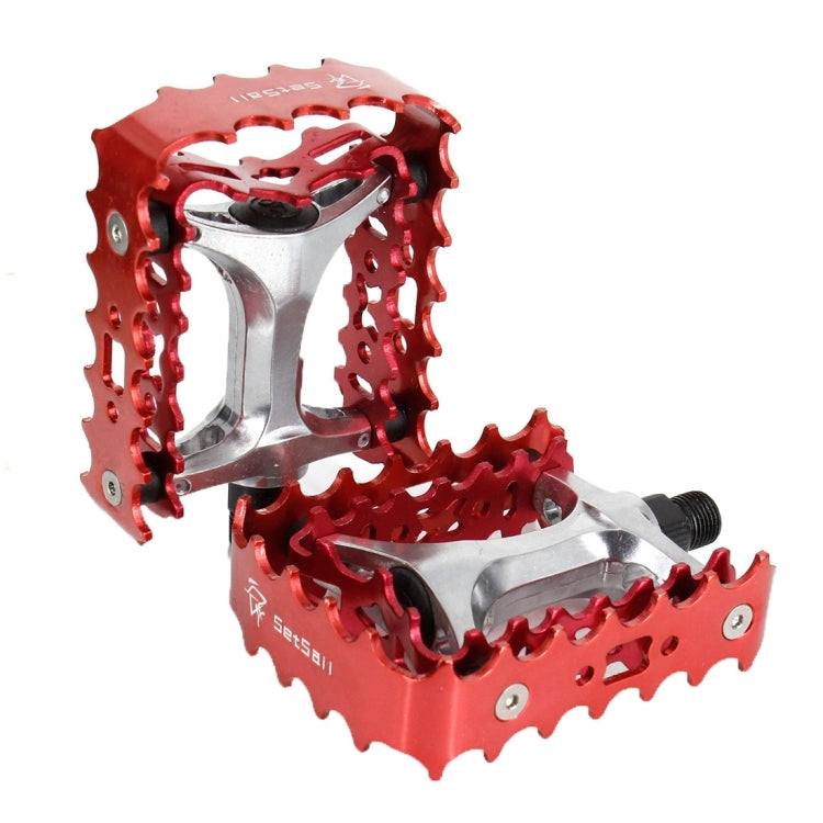 2 PCS YD193 Aluminum Alloy Platform Pedals CNC Steel Axle 9/16 inch for Bike MTB BMX