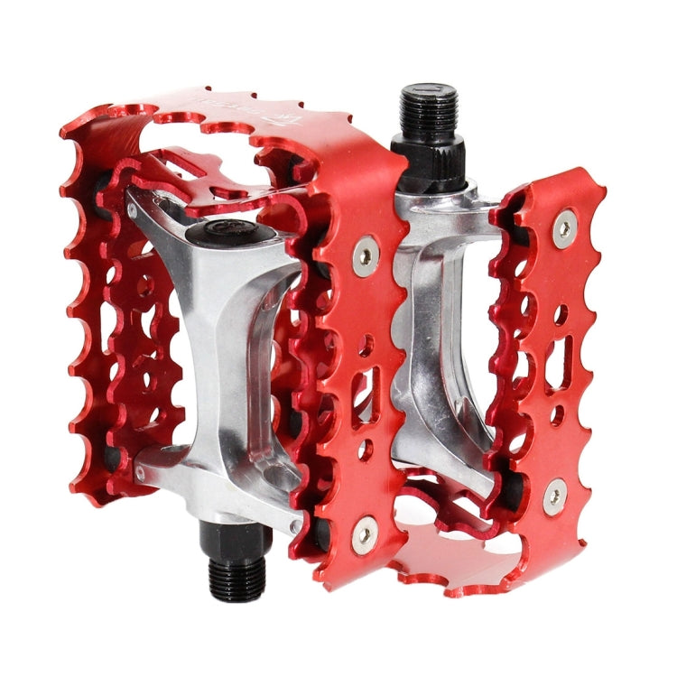 2 PCS YD193 Aluminum Alloy Platform Pedals CNC Steel Axle 9/16 inch for Bike MTB BMX