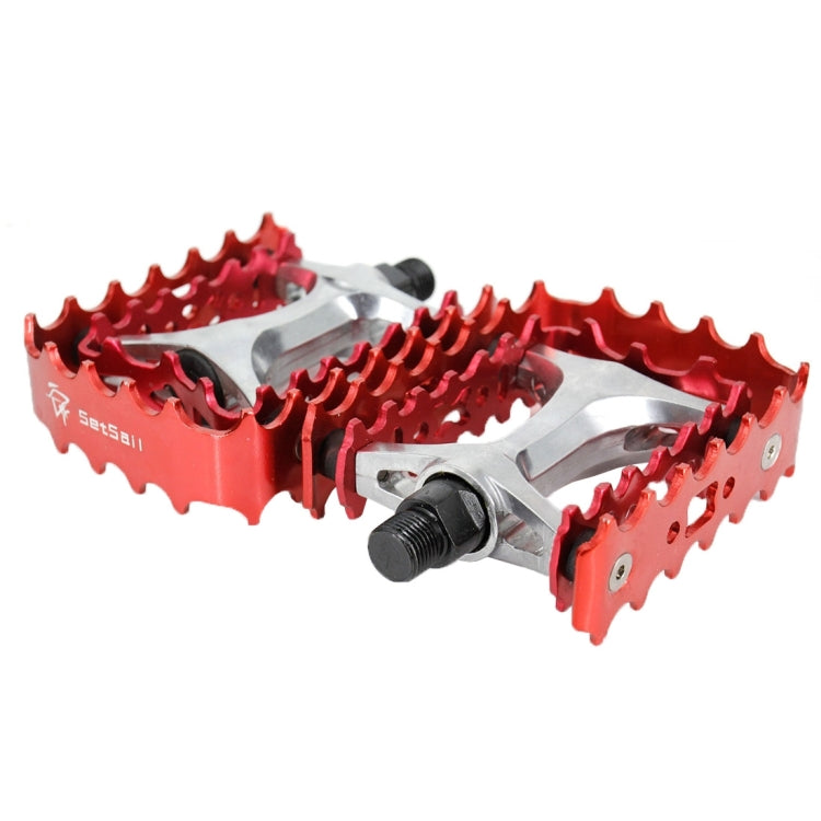 2 PCS YD193 Aluminum Alloy Platform Pedals CNC Steel Axle 9/16 inch for Bike MTB BMX