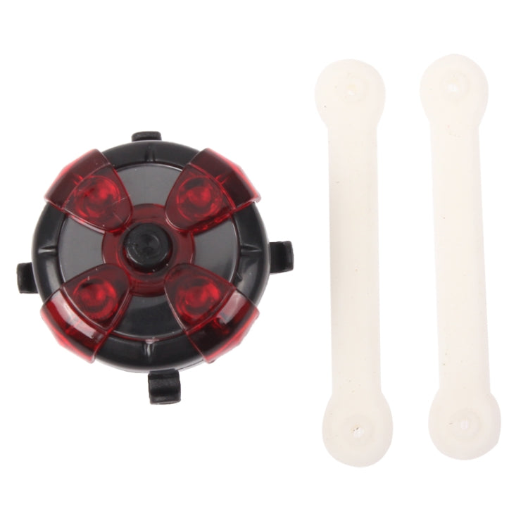 Portable 4 LED Swap Color Red / White Bicycle Bike LED Head Light / Tail Light (Random Color Delivery)