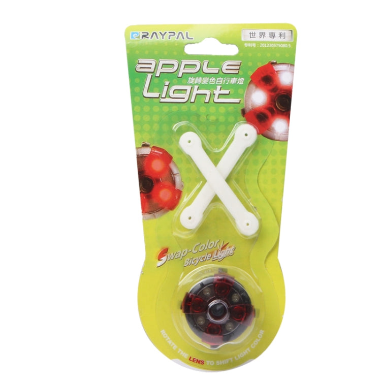 Portable 4 LED Swap Color Red / White Bicycle Bike LED Head Light / Tail Light (Random Color Delivery)