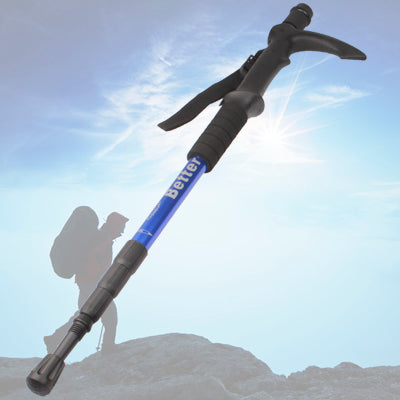 Folding Adjustable Crutch / Walking Stick with Compass, Height: 0.6-1.1m (Random Color Delivery)