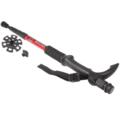 Folding Adjustable Crutch / Walking Stick with Compass, Height: 0.6-1.1m (Random Color Delivery)