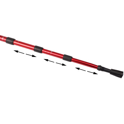 Folding Adjustable Crutch / Walking Stick with Compass, Height: 0.6-1.1m (Random Color Delivery)