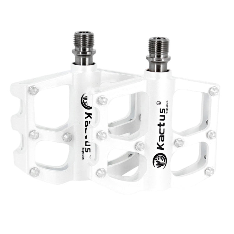 1 Pair Magnesium Pedals Platform CNC Titanium Axle 9/16 inch for Kactus Bike MTB