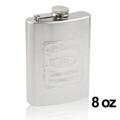 8oz Stainless Steel Liquor & Whiskey Hip Flask