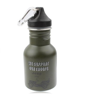 350ML Stainless Steel Military / Outdoor Sports Kettle with Carabiner