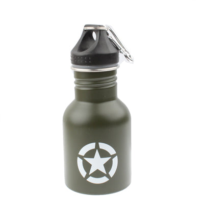 350ML Stainless Steel Military / Outdoor Sports Kettle with Carabiner