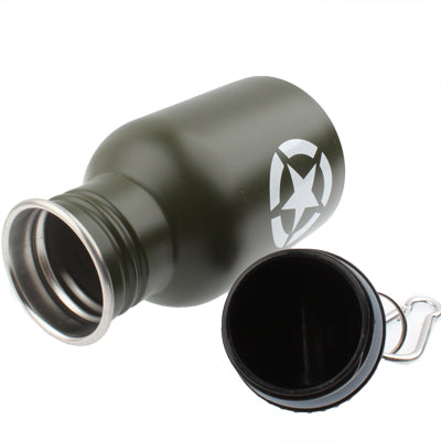 350ML Stainless Steel Military / Outdoor Sports Kettle with Carabiner
