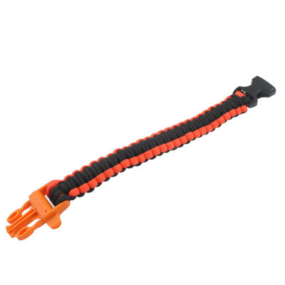 550 Paracord Weave Survival Bracelet with Whistle Buckle