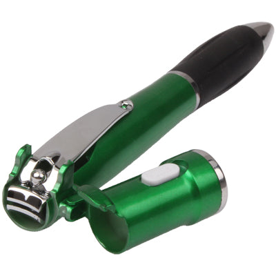 Multifunction 3-in-1 Ball Pen / Promotion & Fashion Pen / Nail Clippers Pen with Light (Random Color Delivery)