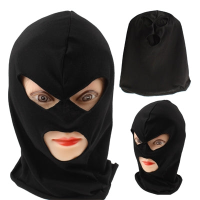 Cotton Full Face Protector with Three Hole Face Mask Cover(Black)
