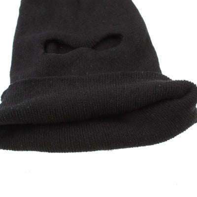 Black Soft Caddice Full Face Protector with Three Hole Face Mask Cover(Black)