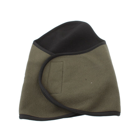 Thermal Fleece Motorcycle Cycling Sport Half Face Mask(Deep Green)