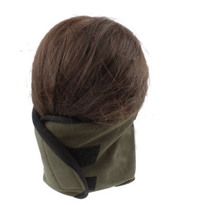 Thermal Fleece Motorcycle Cycling Sport Half Face Mask(Deep Green)