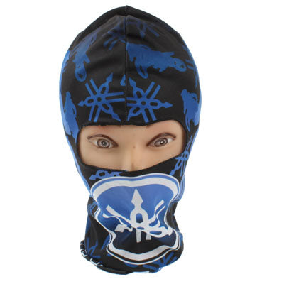 Balaclava Hood 1 Hole Head Face Mask Protector(Blue)