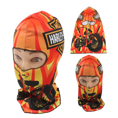 Balaclava Hood 1 Hole Head Face Mask Protector(Orange)