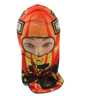 Balaclava Hood 1 Hole Head Face Mask Protector(Orange)