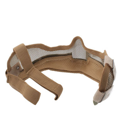 Steel Net Mesh Style Camouflage Protect Mask with Elastic Strap for Outdoor War Game Activity