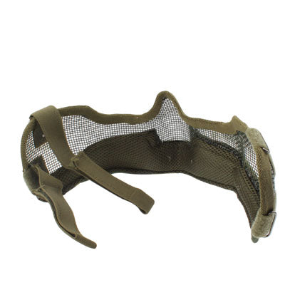 Steel Net Mesh Style Camouflage Protect Mask with Elastic Strap for Outdoor War Game Activity