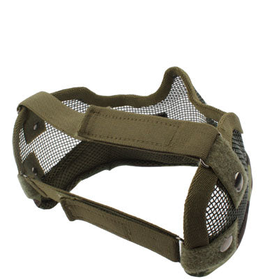 Steel Net Mesh Style Camouflage Protect Mask with Elastic Strap for Outdoor War Game Activity