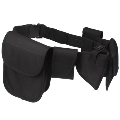 Multi-function Six Pockets Storage Waist Bag for Outdoor Activities(Black)