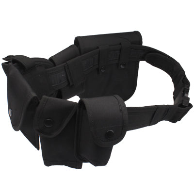 Multi-function Six Pockets Storage Waist Bag for Outdoor Activities(Black)