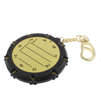 18-Hole Dual Side Round Manual Golf Score Counter with Keychain