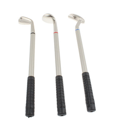 3 x Metal Golf Ball Pens Set(Silver)