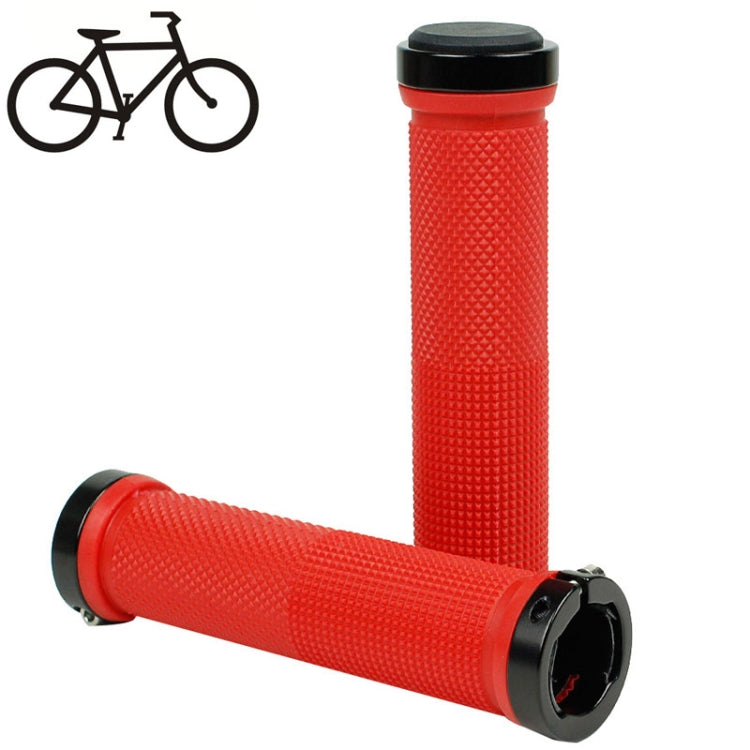 Bike MTB Fixed Gear Fixie Lock-on Grips Rubber Handlebar Grip