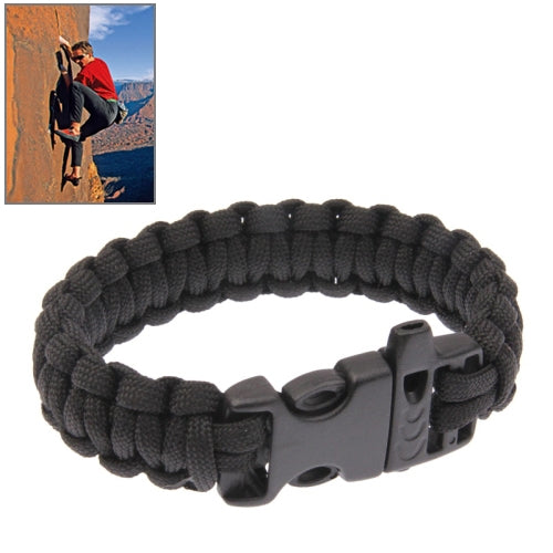 Multi-functional Nylon Braided Survival Bracelets with Whistle