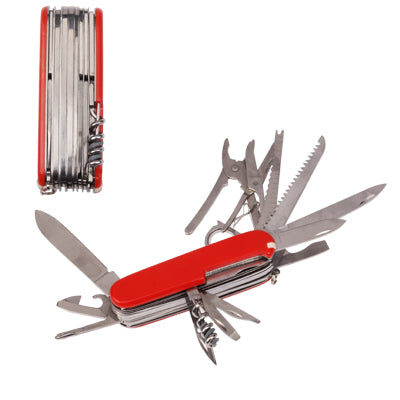 Stainless Steel Multi-function Repairing Tool for Outdoor(Red)