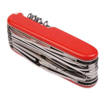 Stainless Steel Multi-function Repairing Tool for Outdoor(Red)