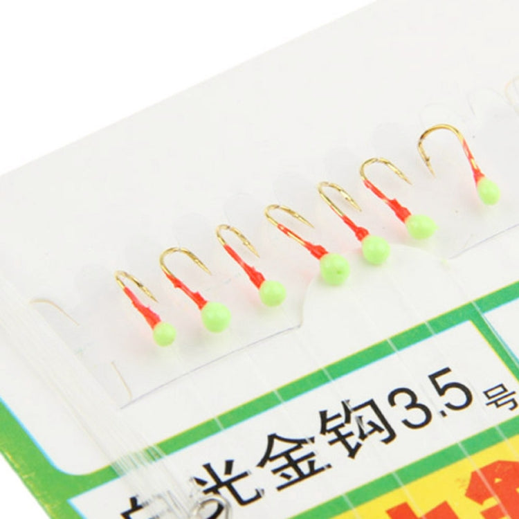 3.5# Sea Fishing Gold Hook with Fluorescence Jade and Bait Cage