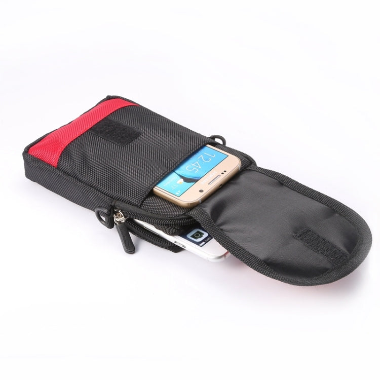 Universal Multifunctional 6.3 Inch Diagonal Domed Shell Polyester Pearl material Storage Waist Packs / Waist Bag / Hiking Bag / Camping Bag for iPhone 6 Plus & 6S Plus, Galaxy S7 Edge & Note 5 / N920 & S6 Edge Plus / G928 & A8 / A800 & Note IV / N910