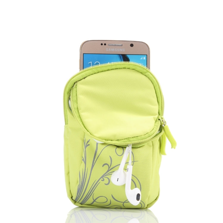 Universal Multifunctional Concise Style 5.2 Inch PVC Pearl Armband Case With Two Compartments for iPhone 6 / Galaxy S7 / S6