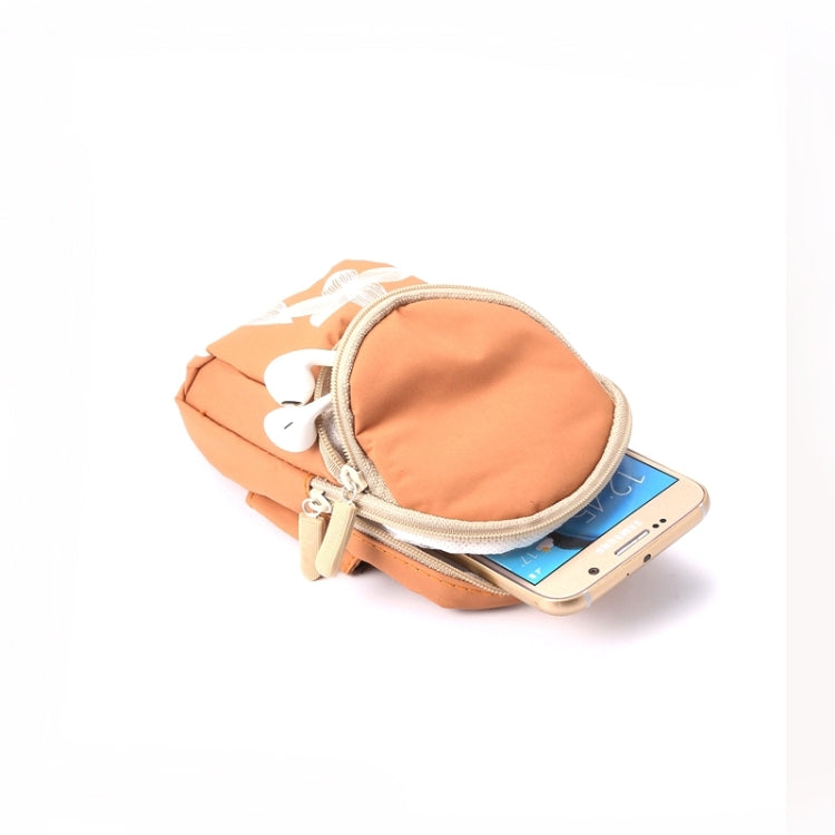Universal Multifunctional Concise Style 5.2 Inch PVC Pearl Armband Case With Two Compartments for iPhone 6 / Galaxy S7 / S6