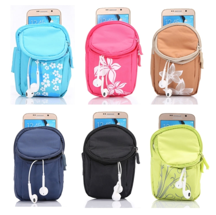 Universal Multifunctional Concise Style 5.2 Inch PVC Pearl Armband Case With Two Compartments for iPhone 6 / Galaxy S7 / S6