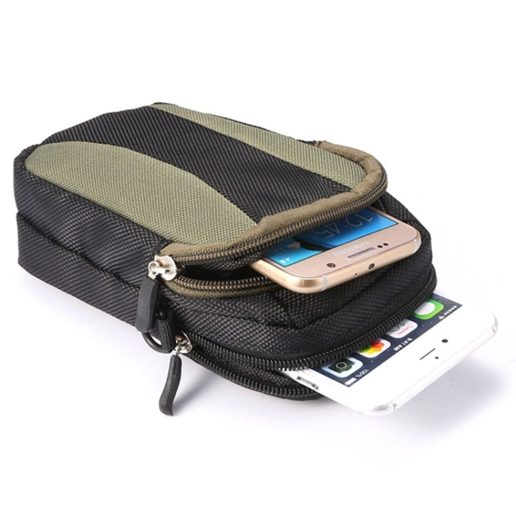 Universal Multifunctional 5.2 Inch Diagonal Cross Color Polyester Pearl material Storage Waist Packs / Waist Bag / Hiking Bag / Camping Bag with armlet