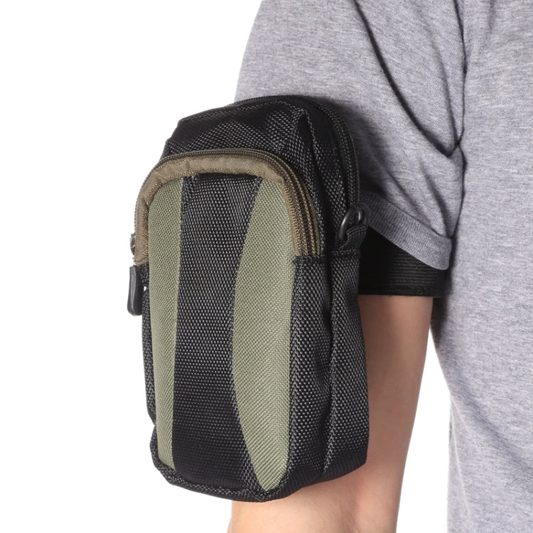 Universal Multifunctional 5.2 Inch Diagonal Cross Color Polyester Pearl material Storage Waist Packs / Waist Bag / Hiking Bag / Camping Bag with armlet