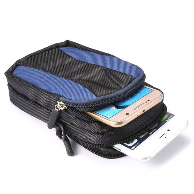 Universal Multifunctional 5.2 Inch Diagonal Cross Color Polyester Pearl material Storage Waist Packs / Waist Bag / Hiking Bag / Camping Bag with armlet