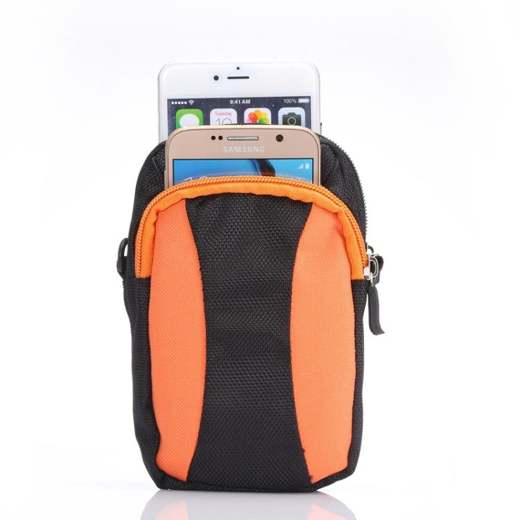 Universal Multifunctional 5.2 Inch Diagonal Cross Color Polyester Pearl material Storage Waist Packs / Waist Bag / Hiking Bag / Camping Bag with armlet