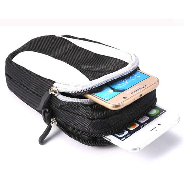 Universal Multifunctional 5.2 Inch Diagonal Cross Color Polyester Pearl material Storage Waist Packs / Waist Bag / Hiking Bag / Camping Bag with armlet