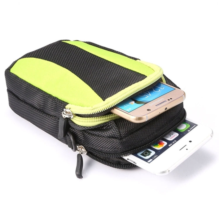 Universal Multifunctional 5.2 Inch Diagonal Cross Color Polyester Pearl material Storage Waist Packs / Waist Bag / Hiking Bag / Camping Bag with armlet