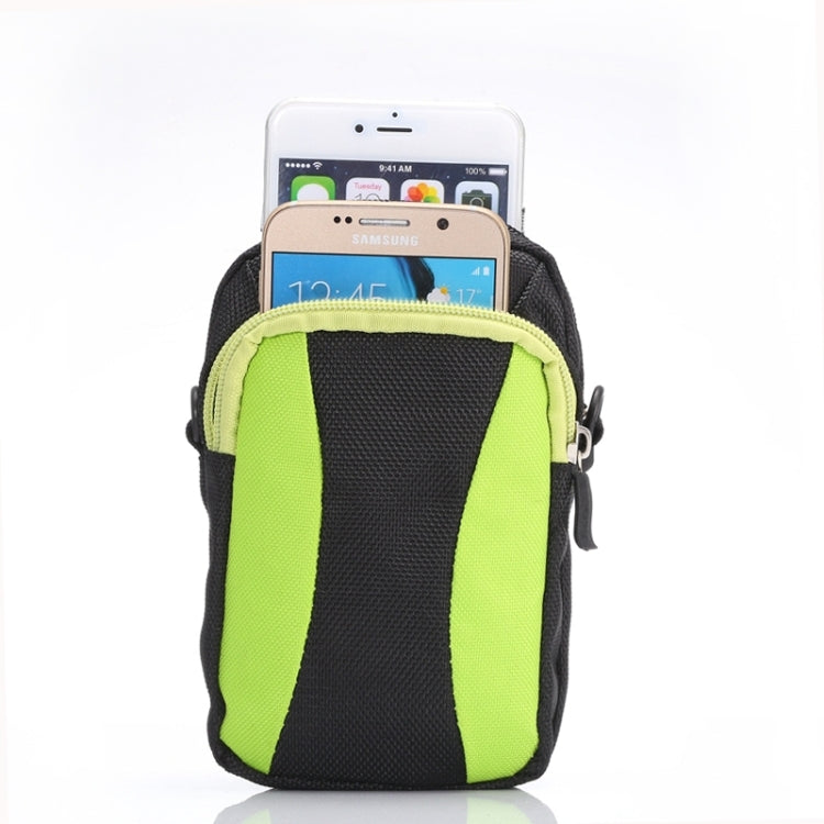 Universal Multifunctional 5.2 Inch Diagonal Cross Color Polyester Pearl material Storage Waist Packs / Waist Bag / Hiking Bag / Camping Bag with armlet